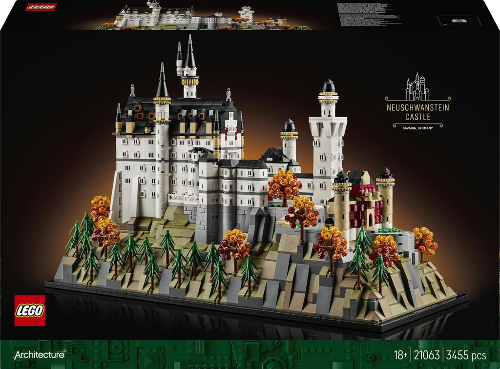 LEGO Architecture Zámok Neuschwanstein, Stavebnica, 18 rok Obrázok produktu 