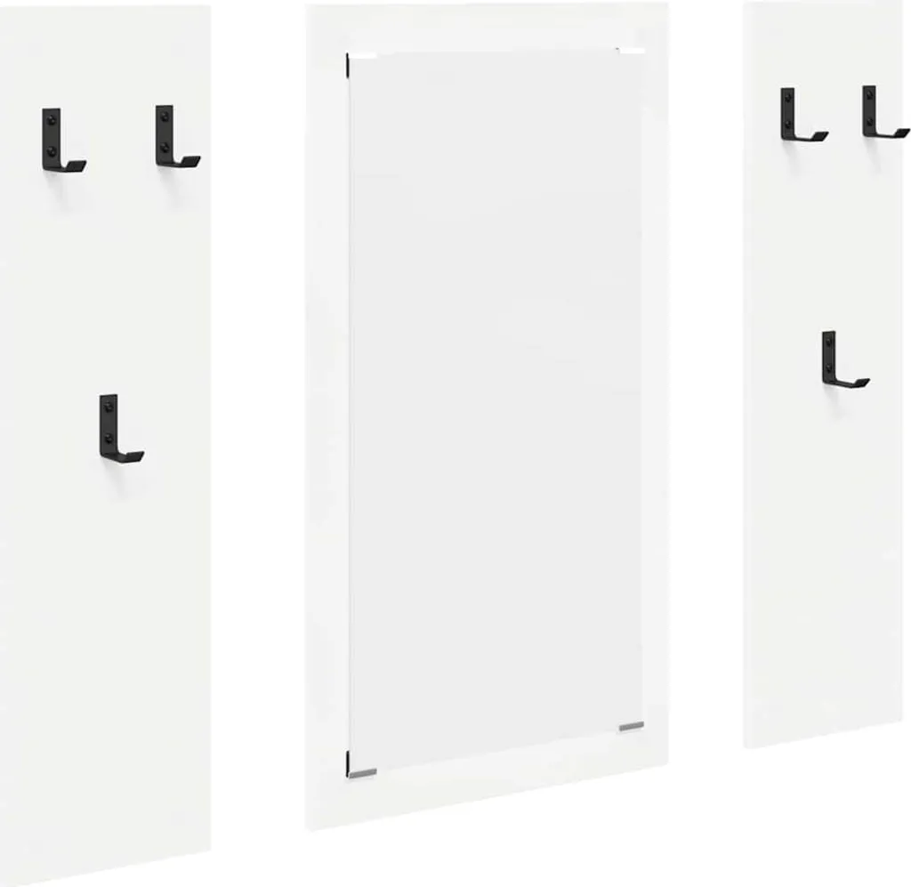 SYFAX™ Appendiabiti Bianco 96x90 | Attaccapanni Wall-Mount Salvaspazio