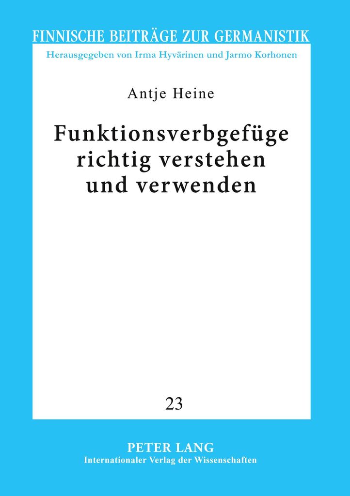 Funktionsverbgefüge richtig verstehen und verwenden