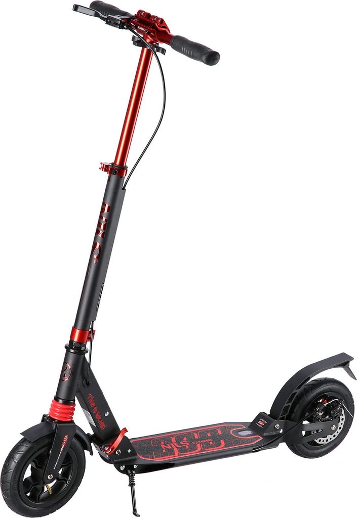 Skládací koloběžka NILS Extreme HM209T černá-červená Obrázek produktu 