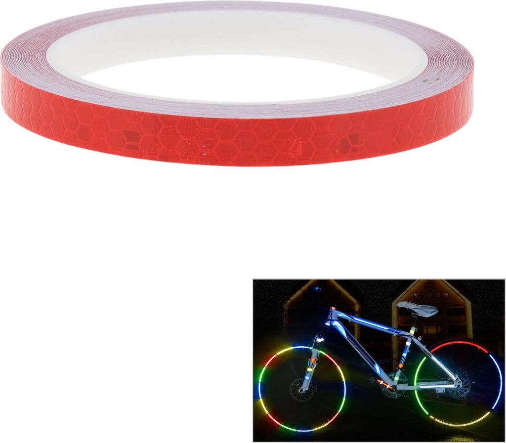 Reflexfolie Hochsichtbare Aufkleber Reflektierende Aufkleber Für Sichtbarkeit Bei Nacht Im Freien Kleidung Fahrzeuge 0.4"x 26 Ft Rot