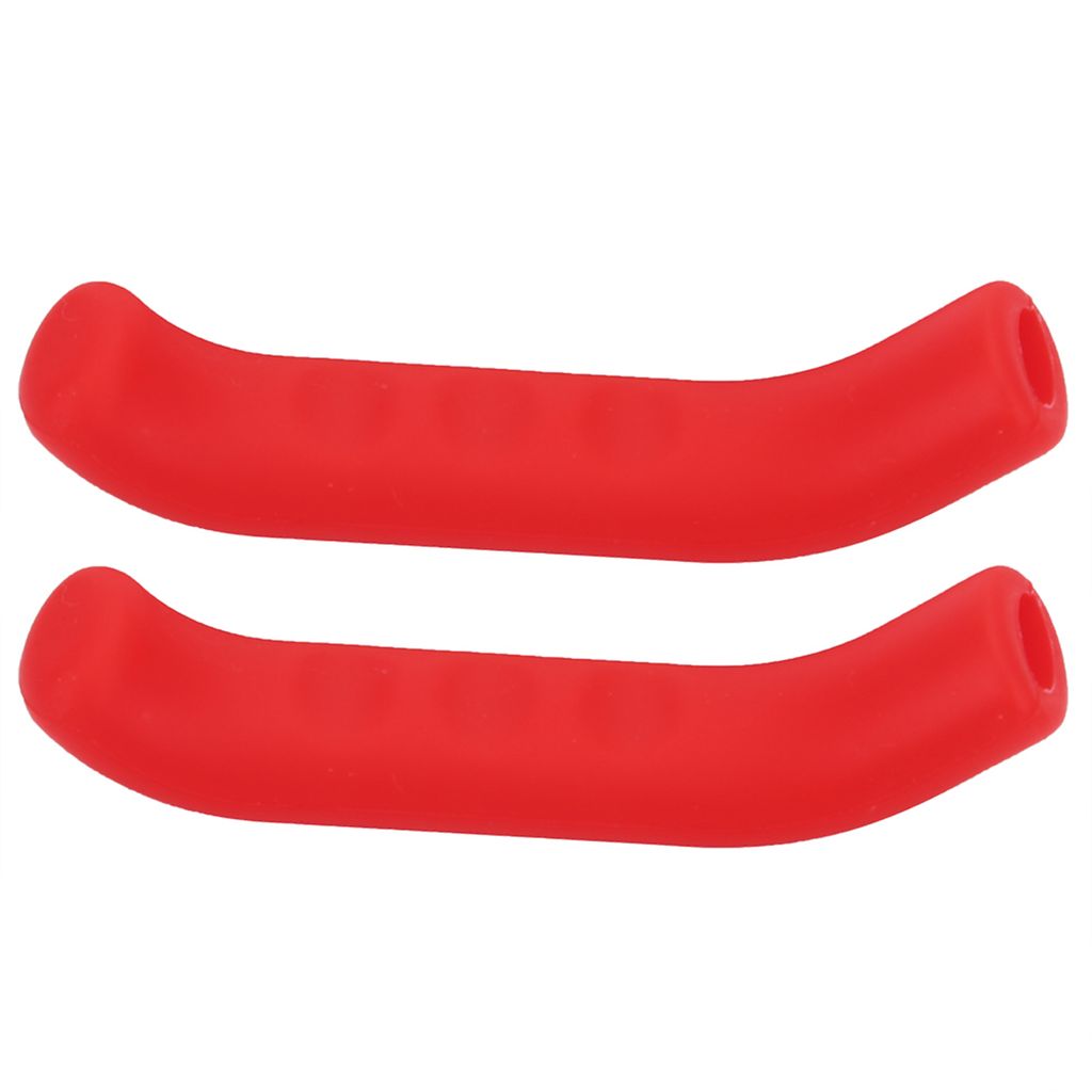 Fahrrad Bremshebel Cover, Rutschfeste Silikon Griffe, Wasserdichter Schutz (Rot)