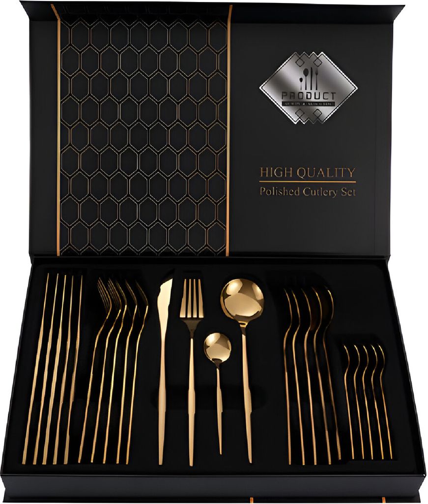 Cheffinger, set di posate da 24 pezzi per 6 persone Set Immagine del prodotto 
