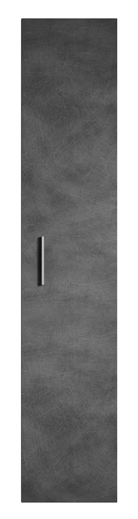 Colonne de Salle de Bain Grise 150cm Pluto - Meuble de Rangement Fin
