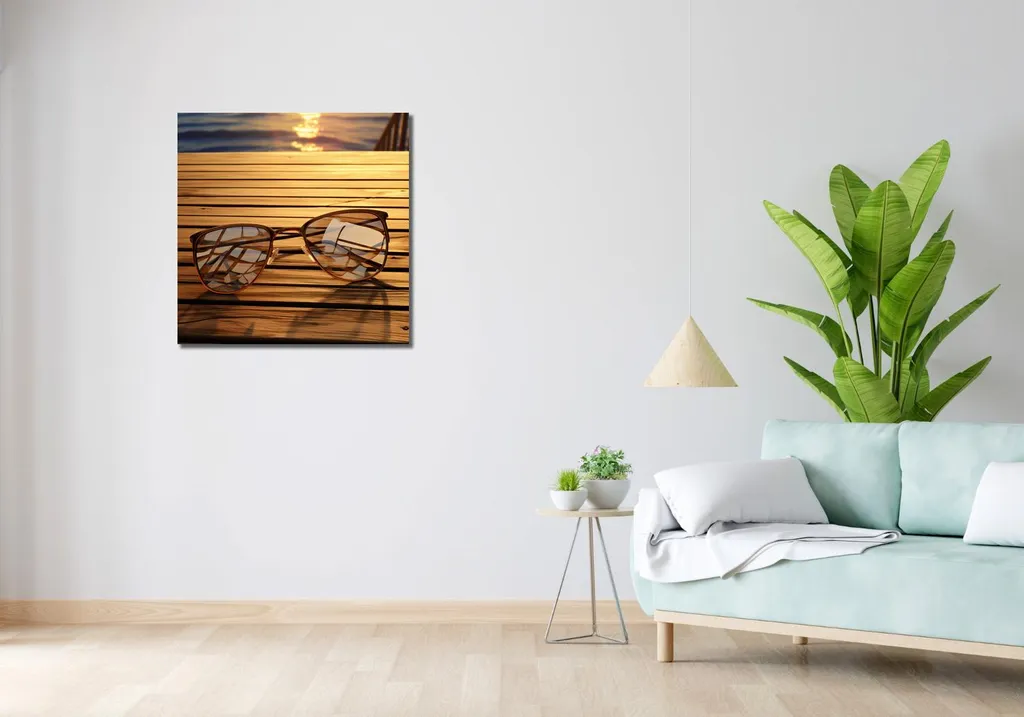Quadro 70x70 cm Estate riflessa - 2