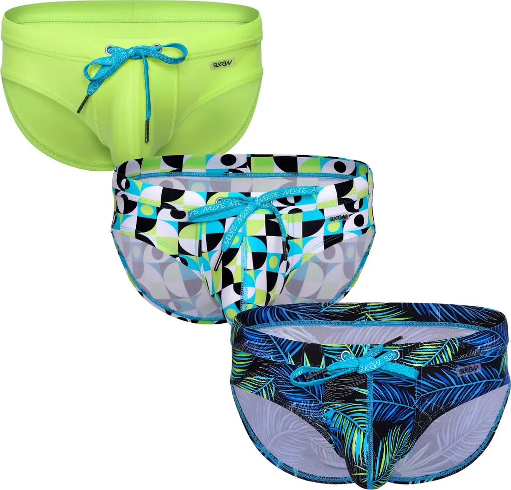 SUKREW Torrent Slip Multipack Lime + Retro Lime + Tropical Lime - Taglia XS