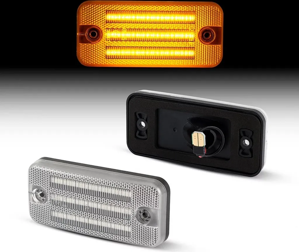Feux de position latéraux LED universels avec lentille fumée design
