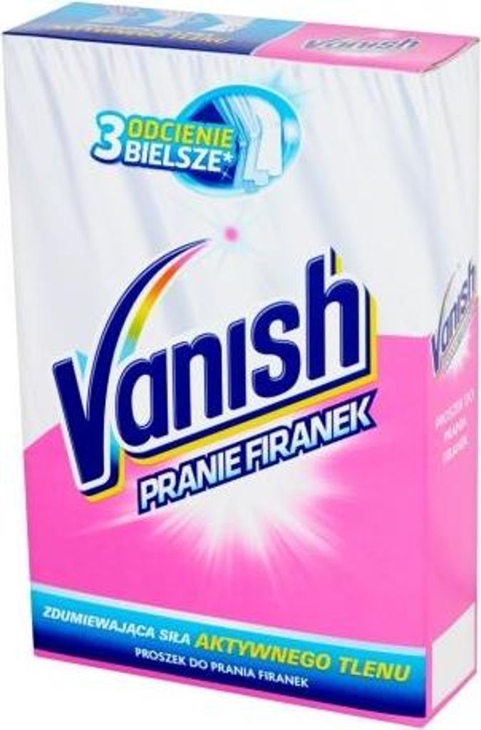 A product box for Vanish laundry detergent.