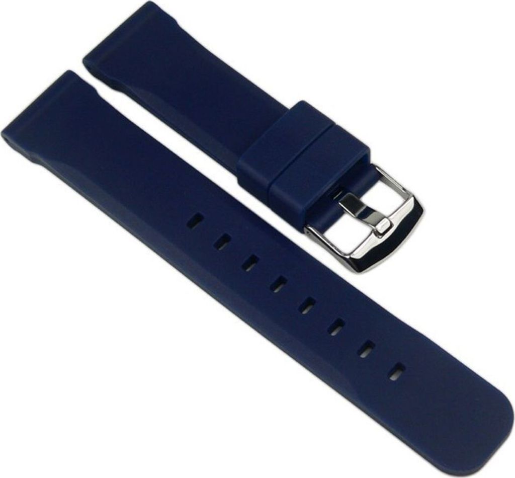 Minott Ersatzband Uhrenarmband 24mm Silikon Band Dunkelblau