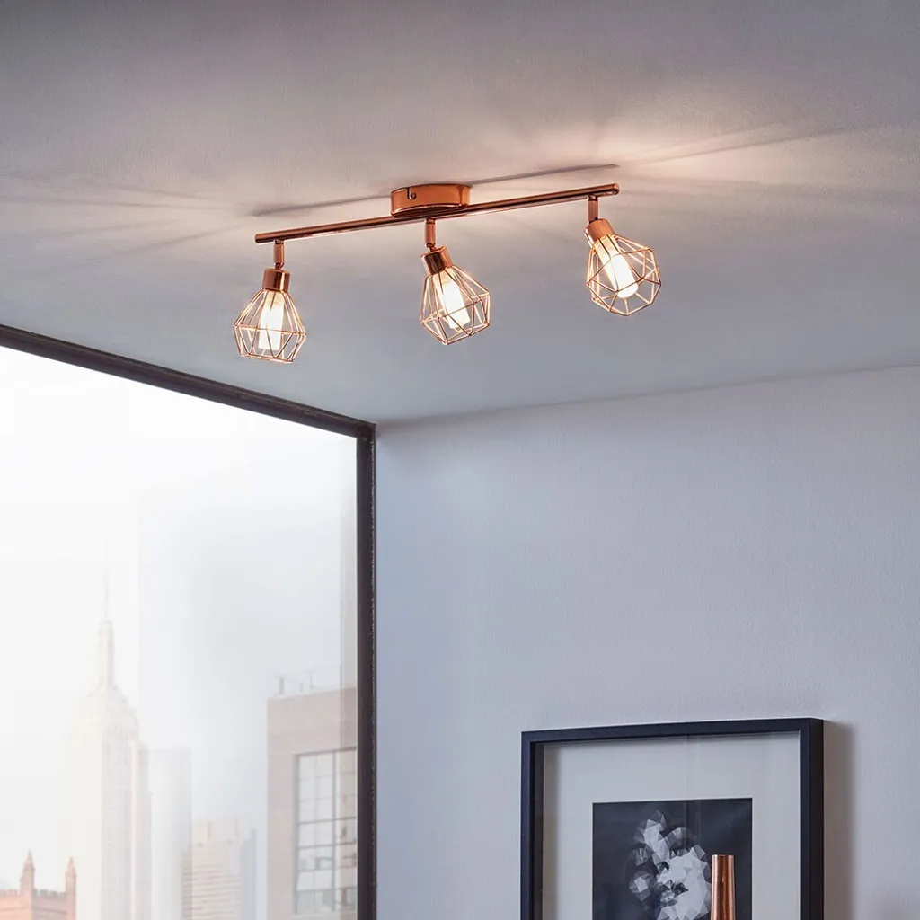 Eglo 95547 Zapata LED Faretto Rame 3 Luci: Eleganza e Luce Calda