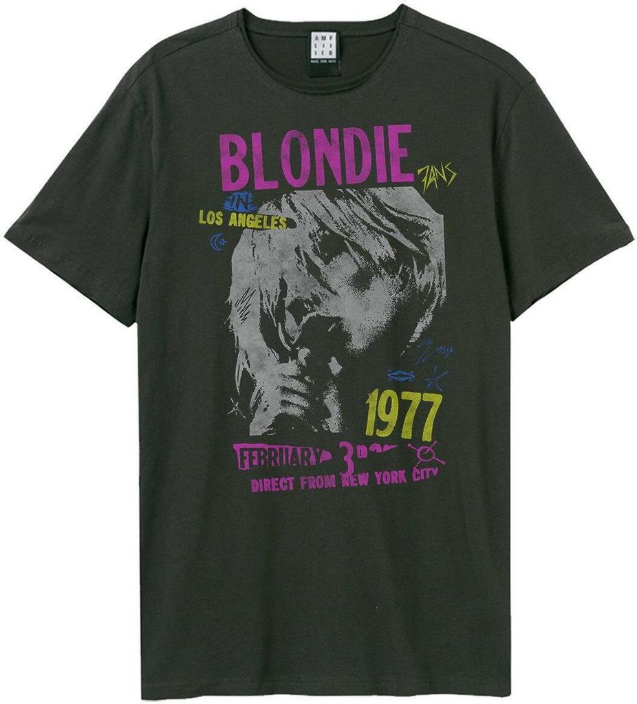 Amplified - "Tour 77" T-Shirt für Herren/Damen Uni GD1594 (S) (Holzkohle)