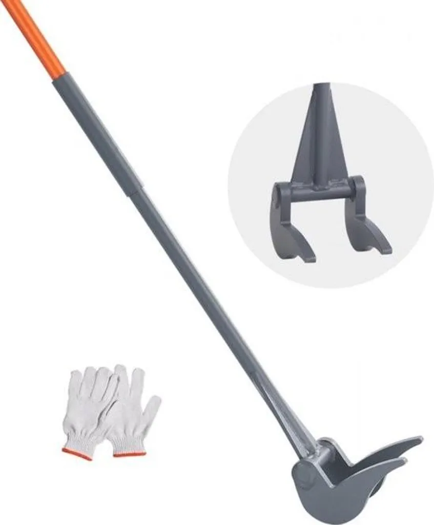 Broyeur de palettes 137cm avec lève-lattes 907kg et gants de protection