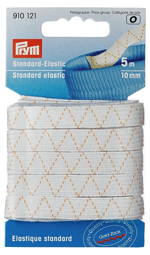 Prym 910121, 10 mm, Biela, 5 m, 1 kusov Obrázok produktu 