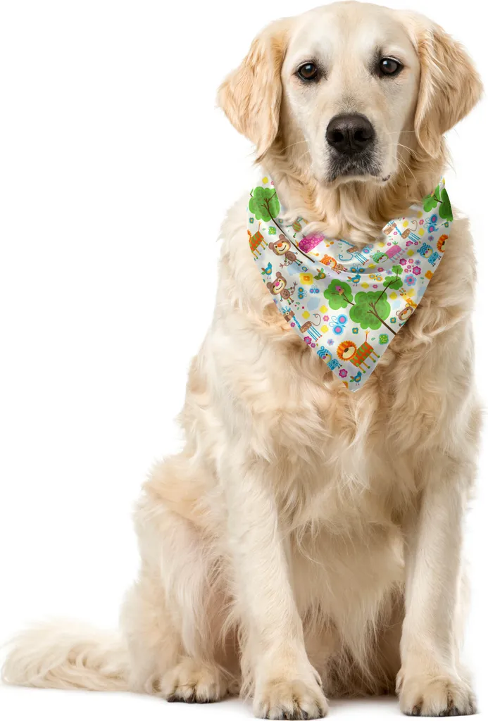 Bandana Cane ABAKUHAUS Zoo - Accessorio Animali Giungla 55x55 cm
