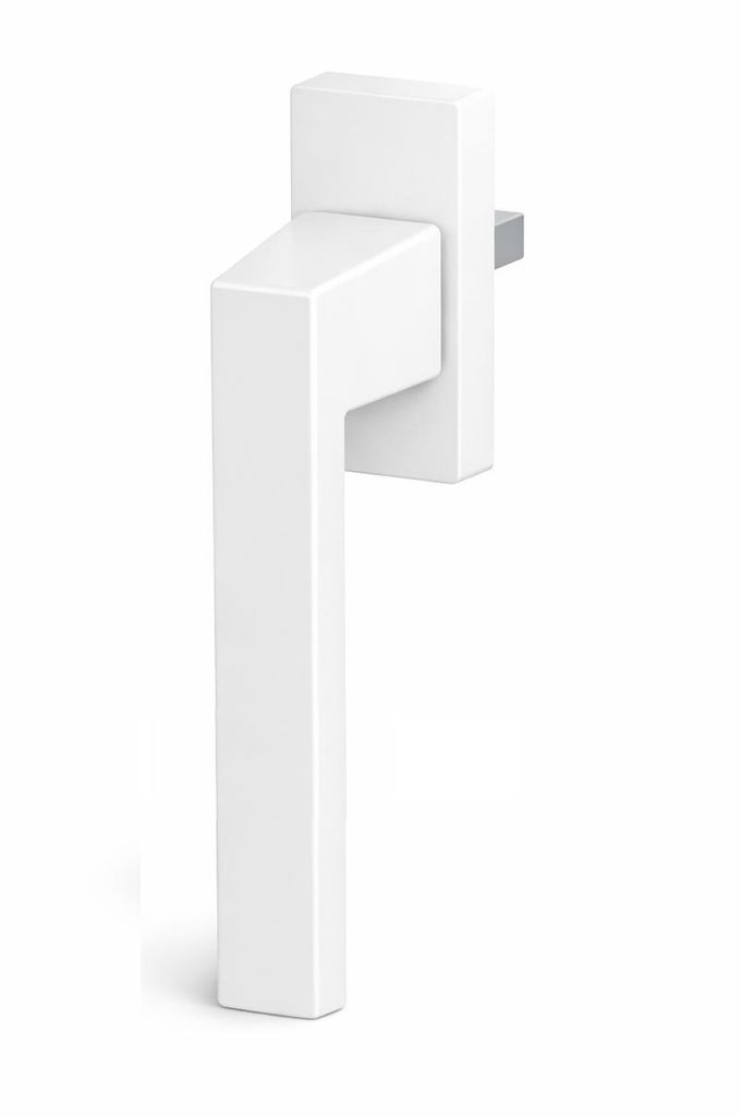 QRS Fenstergriff KWADRO weiß Aluminium eckig für PVC Holz Fenster