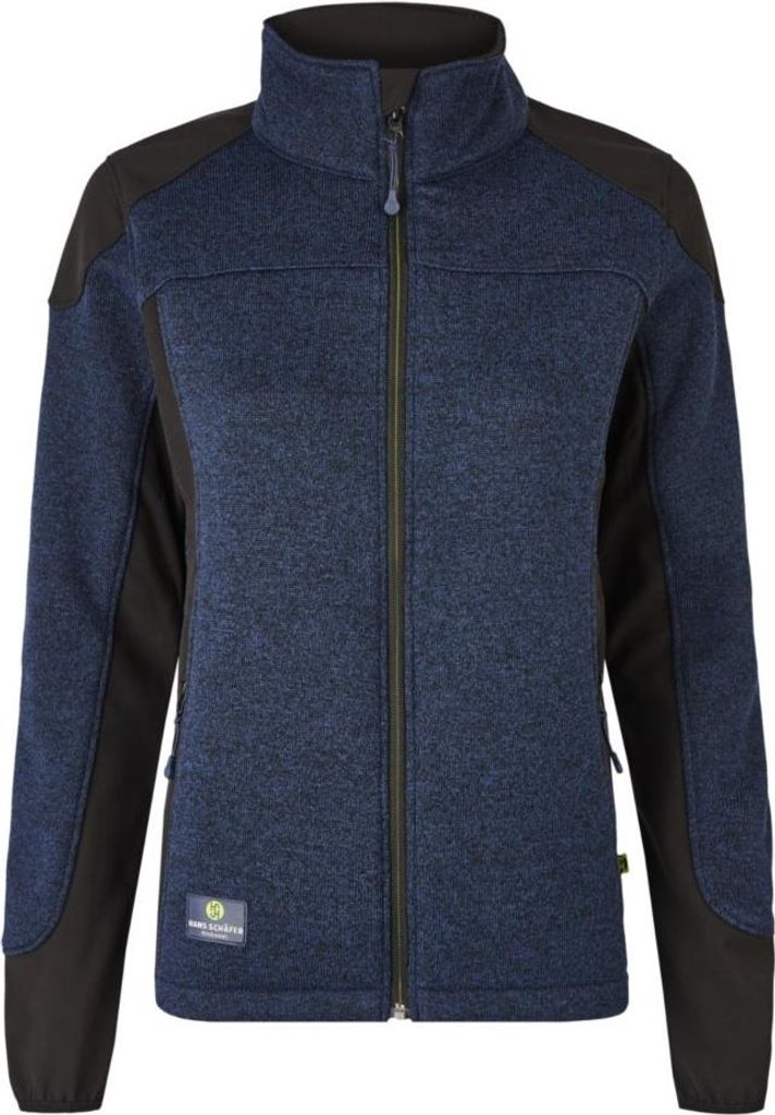 Hans Schäfer Damen-SMART Strickfleecejacke - Navy, Gr. S, 80510-9005-S