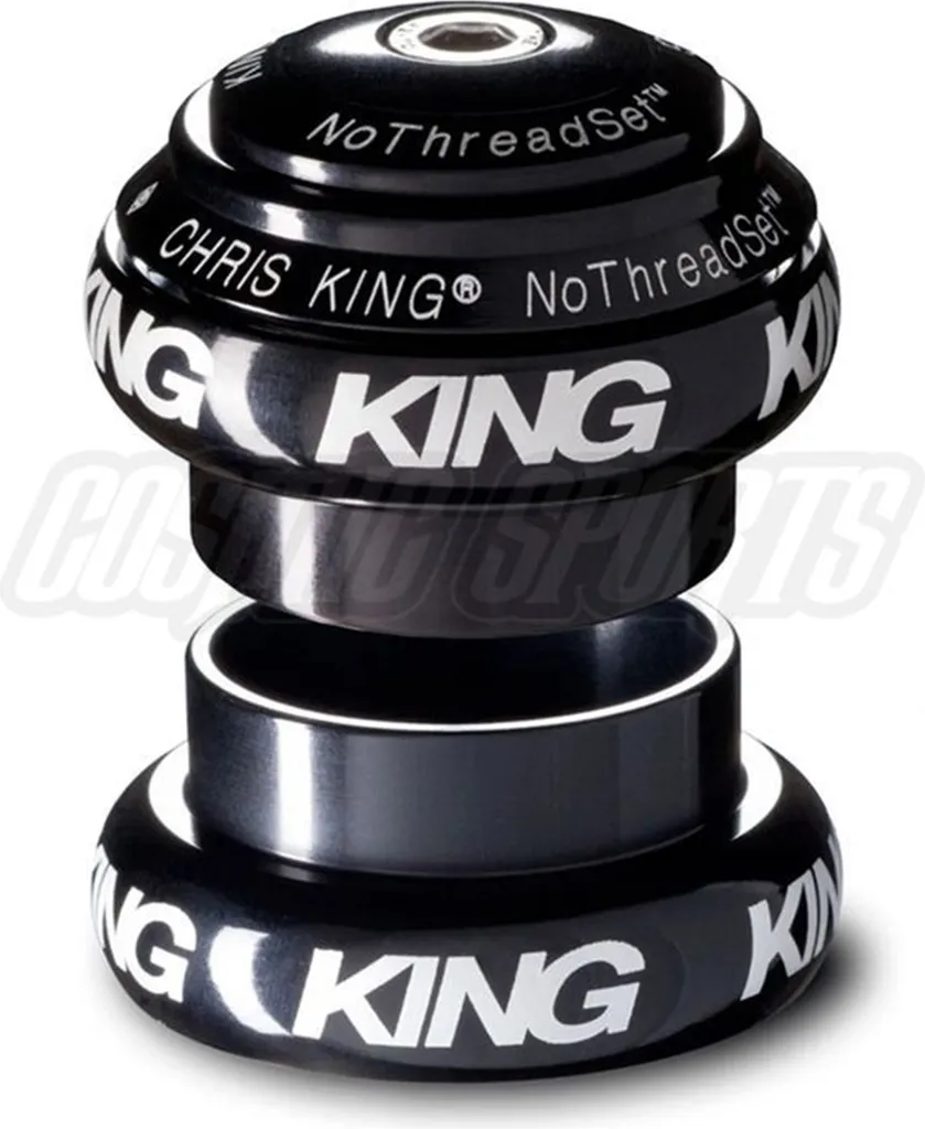 Jeu de direction 1 pouce pour vélo de route Chris King NoThreadSet Inox