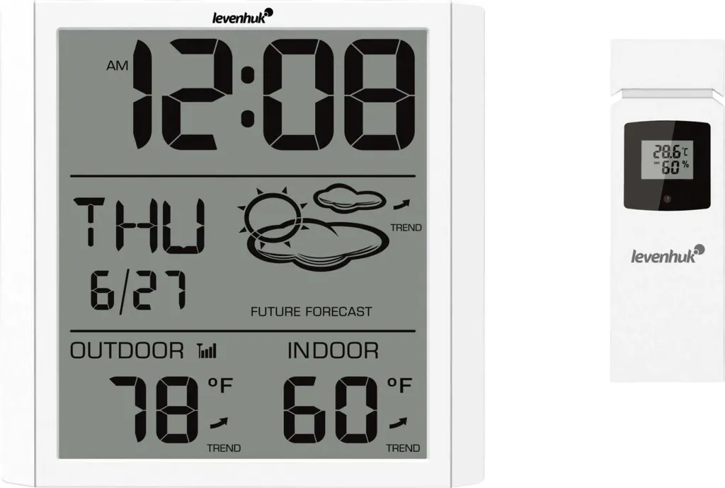 Thermomètre écran LCD Levenhuk Wezzer PLUS LP30 avec mémoires mini maxi