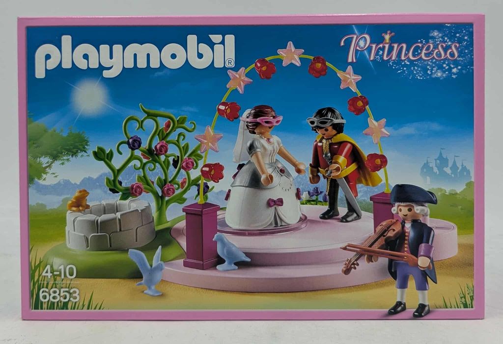 PLAYMOBIL 6853 Prunkvoller Maskenball – Mit Drehbarer Tanzfläche, Prinz & Prinzessin, Für Kinder Ab 4 Jahren