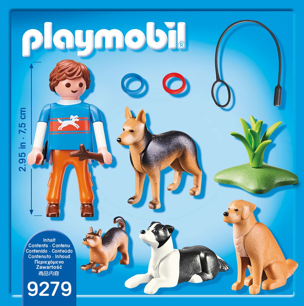 Playmobil Tiere 2 Hunde mit Leine 