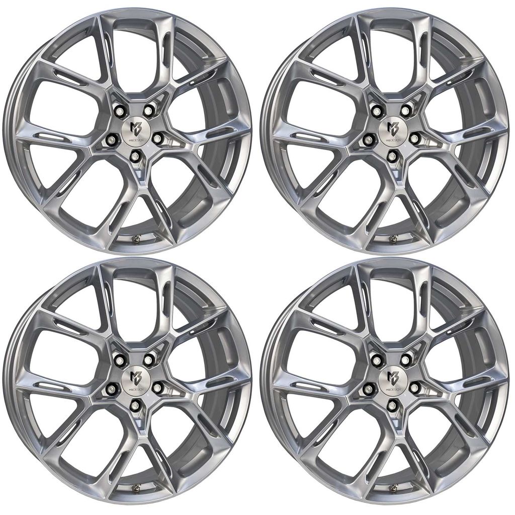 MB Design Felgen KX1 8.5Jx20 ET 45 5x114,3 Diamant Silber 4-KX18520455C1-S2 kompatibel mit Subaru Forester Levorg Outback WRX STi