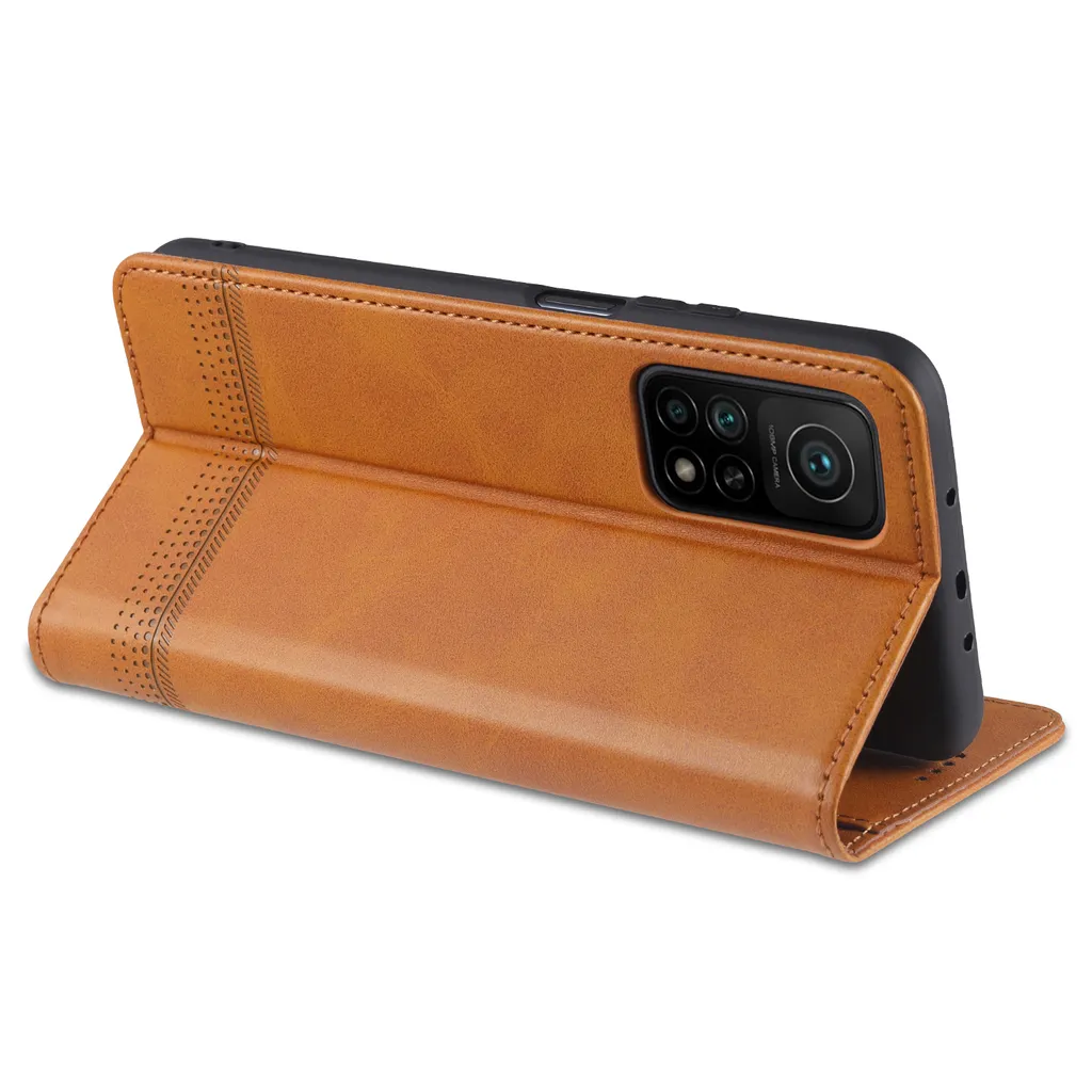 Custodia Flip in Pelle PU con Finestra Visibile e Chiusura Magnetica Invisibile Compatibile con Xiaomi Mi 10T Pro 5G, Protezione Totale