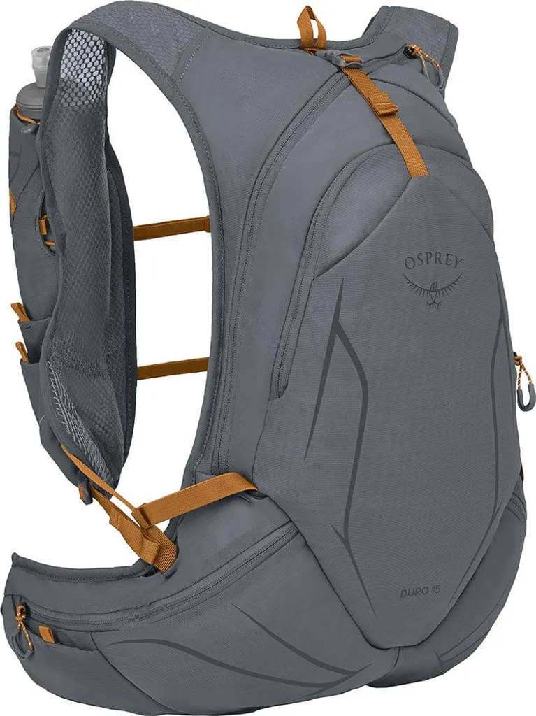 Sac Osprey Duro 15 Gris S-M : Stabilité Totale sans Frottement en Trail