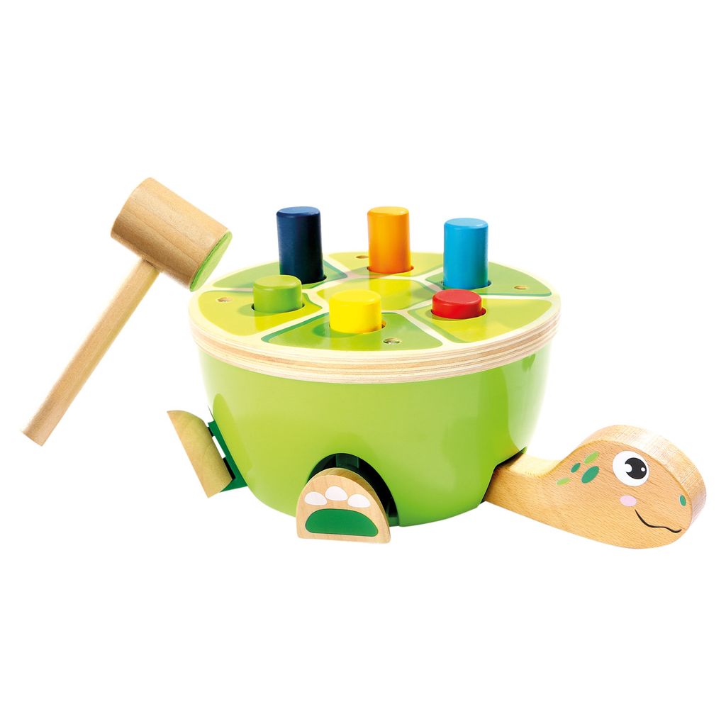 Klopfbank mit Hämmerchen - Schildkröte Produktbild 