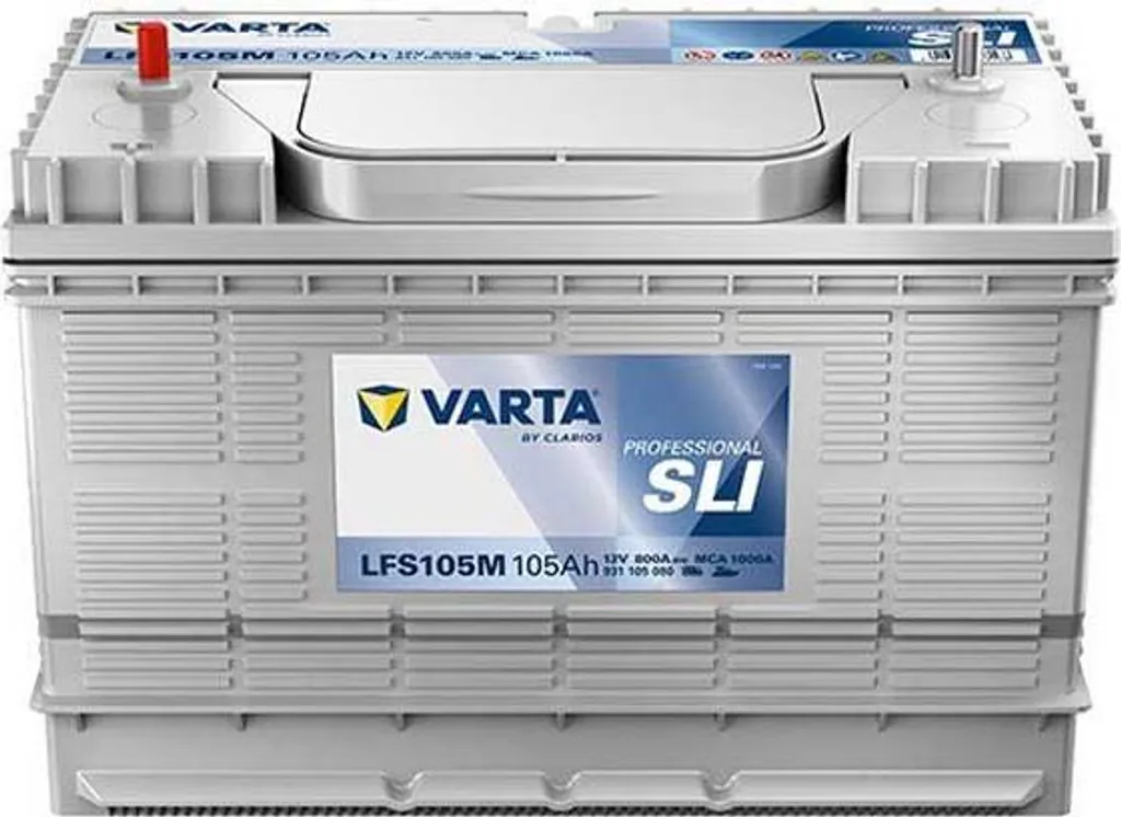 Batterie de Décharge Lente Varta 12V 105Ah AGM pour Camping-Car et Van