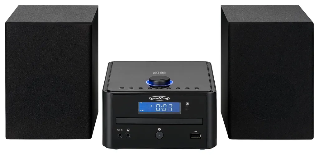 Chaîne Hi-Fi Bluetooth Reflexion HIF79FM avec Port USB et Entrée Auxiliaire