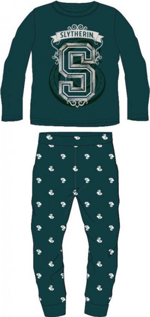 Harry Potter Pyjama für Jungen "Slytherin" | Grün | Größen Produktbild 