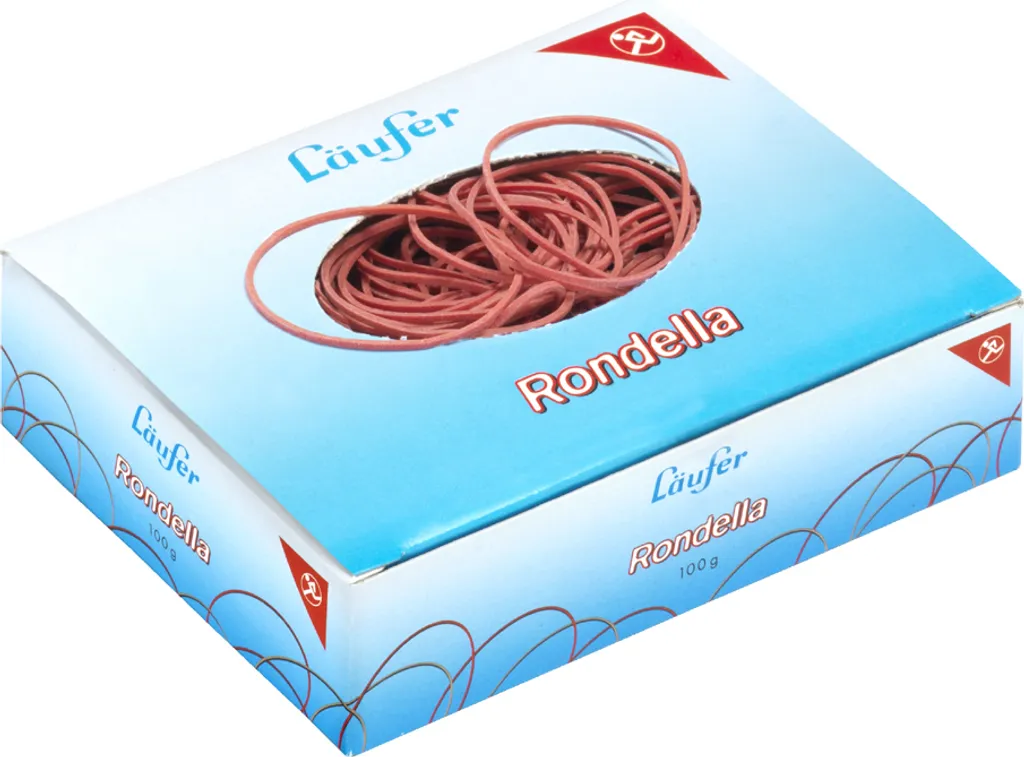 Läufer 50747 Rondella: Fornitura Elastici Rossi 100mm Professionali
