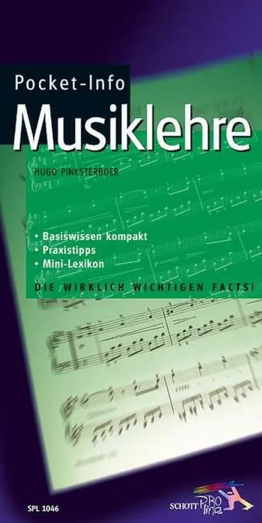 Mémoriser le solfège facilement avec Pocket-Info Musiklehre de poche 15cm