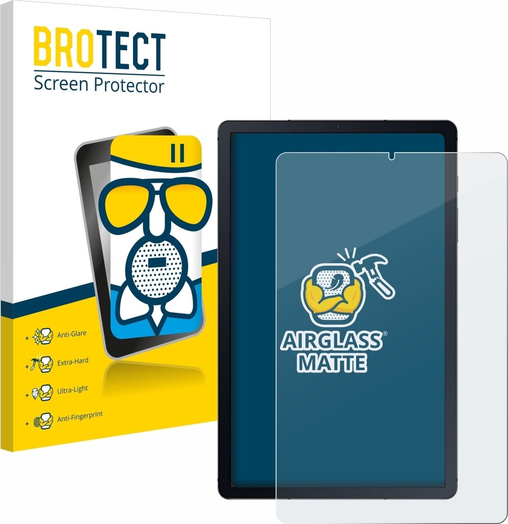 BROTECT Entspiegelungs Schutzglas für Samsung Galaxy Tab S6 Lite LTE 2024 Schutzfolie Panzer Folie Glas Display Schutz matt