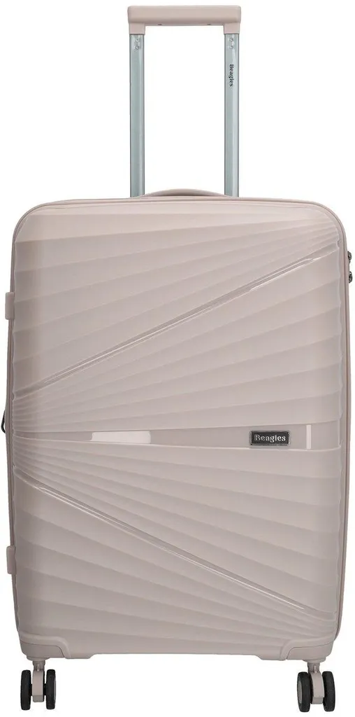 Valise Beagles Originals Gris Clair 58L - Bagage Rigide Taille Moyenne