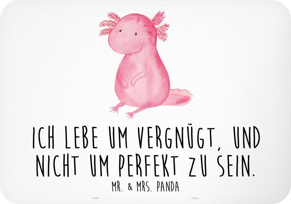 Mr. & Mrs. Panda magnet Axolotl Niedlich - Weiß - Geschenk, Kühlschrankmagnet, Lebensweisheit, haftmagnet, Liebe, Freundin, Weisheit, Fröhlich, ...