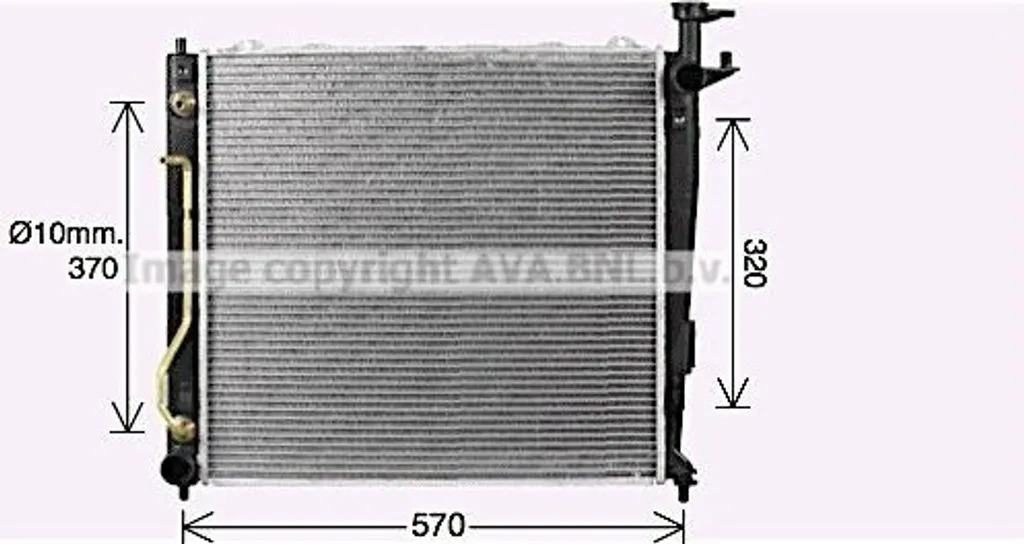 Radiateur de refroidissement moteur PRASCO KA2304 pour Sorento II OE 253102P200