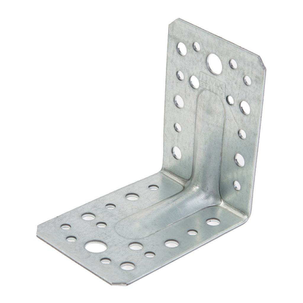 Connettore angolare rinforzato con nervatura 90 x 90 x 65 x Immagine del prodotto 