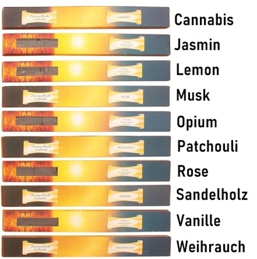 GKA 100 Stück Set indische Meditation Weihrauch Produktbild 