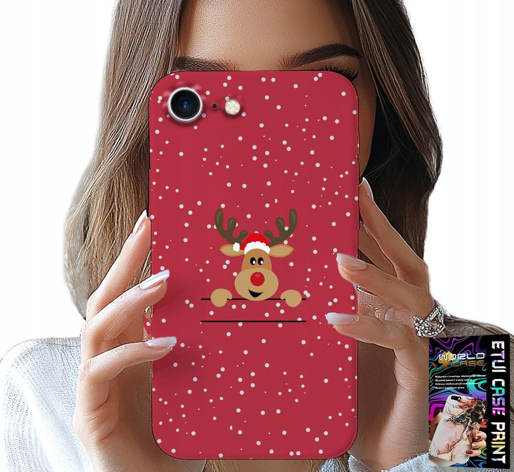 Hülle Für Iphone Se / Se2 - Weihnachten Rentier Weihnachten + Glas