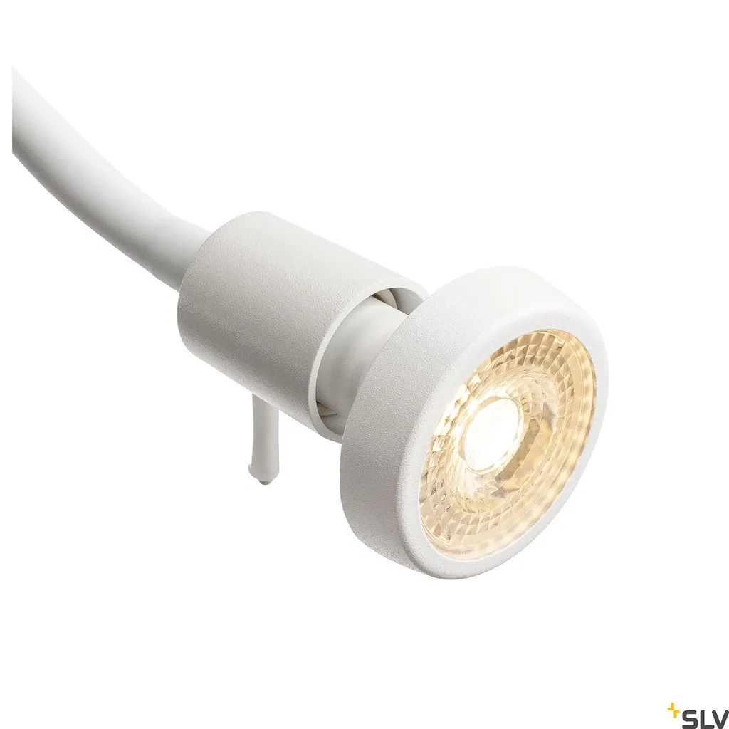 Faretto Parete Dio Flex GU10 Bianco Braccio 40cm con Interruttore - 3