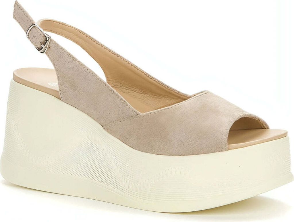 Grunberg Damen Klassische Sandalen 137570/01-02 Farbe: Beige Größe: 36