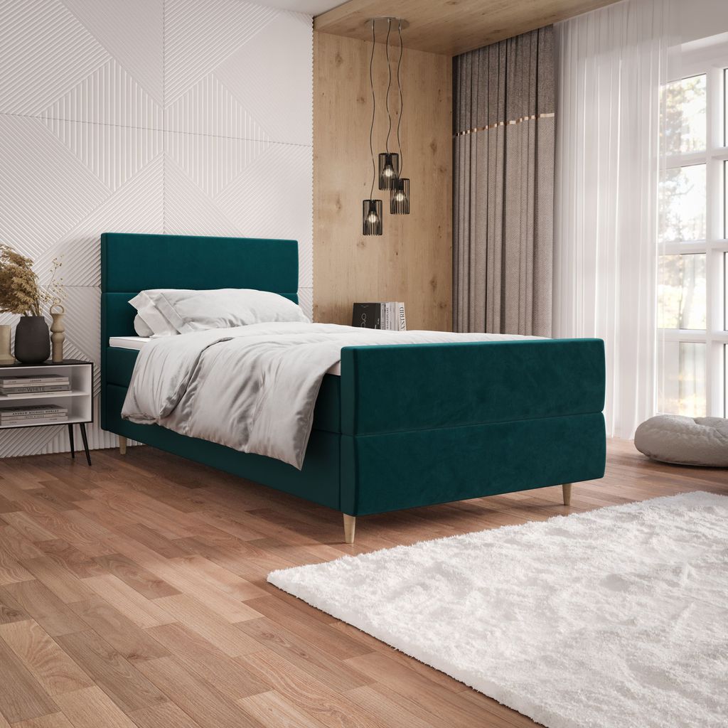 Einzelbett Continental 120x200 ANGELES PLUS 1 - Benzin