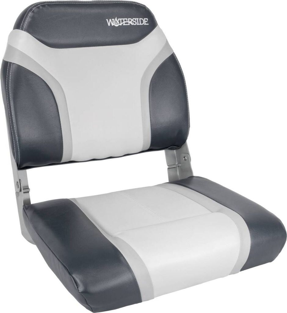 Waterside Captain Deluxe Bootssitz, grau/weiß Produktbild 