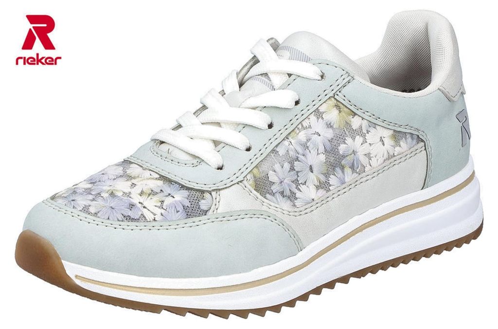 Rieker Sportliche Schnürschuhe Damen 32313933363036 Grün 39 EU