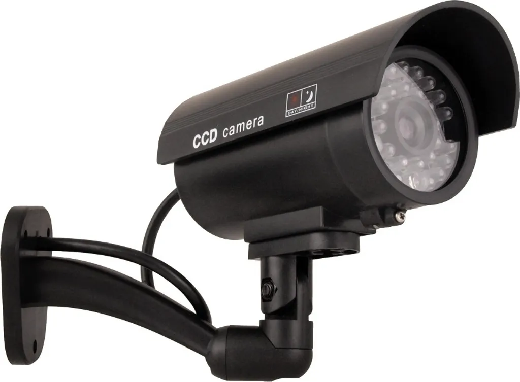 Telecamera Finta Professionale con LED Lampeggiante | Sicurezza Attiva