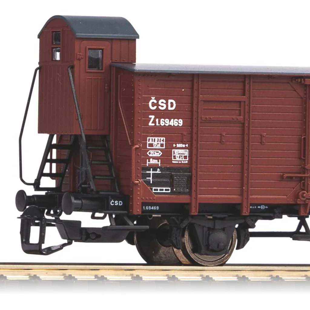 Wagon couvert G02 ČSD Piko pour composition de train de fret TT - 3