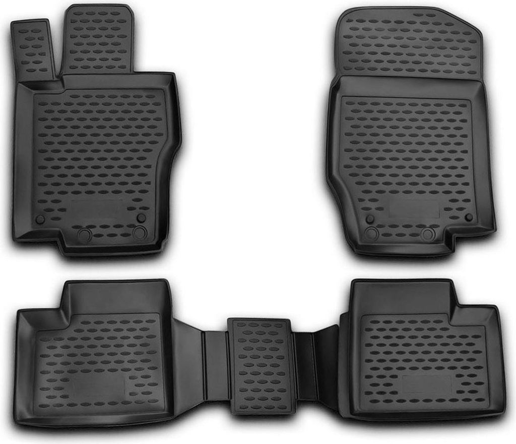 2005-2011 Mercedes Classe M W164 Tappetini TPE Nero 4 pezzi Immagine del prodotto 