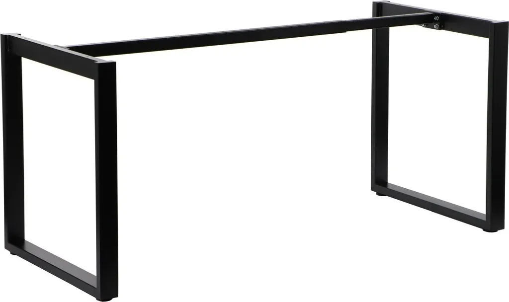 Struttura in metallo per scrivania o tavolo NY-131A, lunghezza regolabile, gambe regolabili, dimensioni 120-180x70x72,5 cm, nero