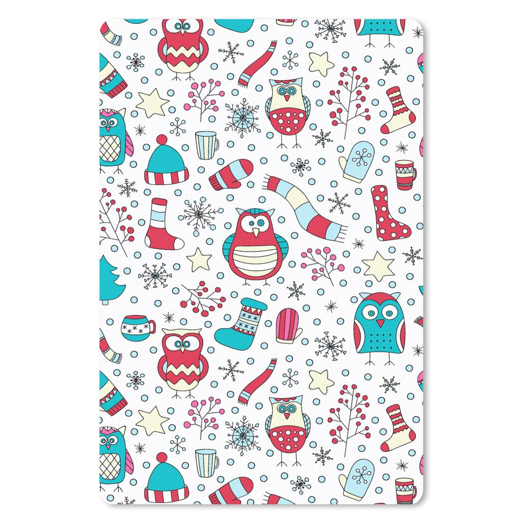 MuchoWow® Mauspad Mousepad Schnittmuster - Eule - Produktbild 